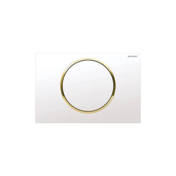 Clapeta de actionare Geberit Sigma10 alb/auriu/alb