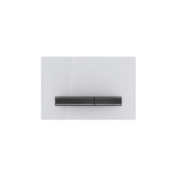 Clapeta de actionare Geberit Sigma50 alb/butoane negru mat