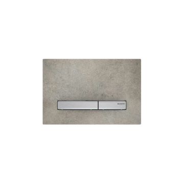 Clapeta de actionare Geberit Sigma50 aspect de beton/ clape crom