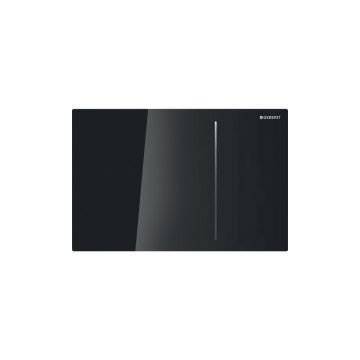 Clapeta de actionare Geberit Sigma70 sticla negru lucios cu actionare hidraulica