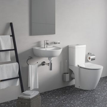 Set vas wc pe pardoseala capac slim softclose si rezervor Cube Ideal Standard Connect Aquablade