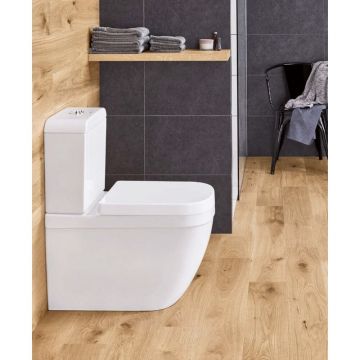 Set vas wc pe pardoseala si rezervor Grohe Euro Ceramic Rimless alimentare laterala