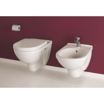 Set vas wc si bideu suspendat Villeroy&Boch O.Novo cu capac soft close Set vas wc si bideu suspendat Villeroy&Boch O.Novo cu capac soft close