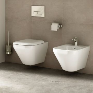 Set vas wc suspendat cu capac softclose si bideu suspendat Ideal Standard Tonic II Aquablade
