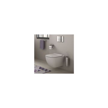 Set vas wc suspendat Ideal Standard Tesi Aquablade cu capac slim softclose