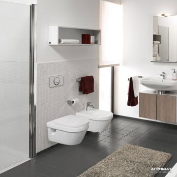 Set vas wc suspendat Villeroy&Boch Omnia Architectura cu bideu suspendat si capac soft close