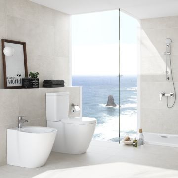 Vas wc pe pardoseala btw Ideal Standard Connect AquaBlade pentru rezervor asezat