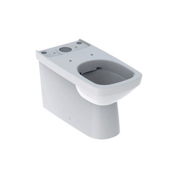 Vas wc pe pardoseala Geberit Selnova Square Rimfree Back-to-Wall cu spalare verticala