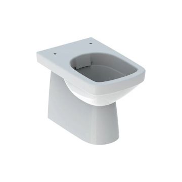 Vas wc pe pardoseala Geberit Selnova Square Rimfree Back-to-Wall fara capac alb