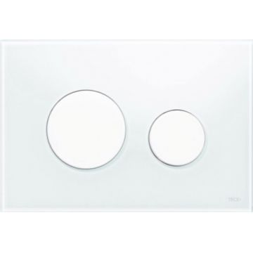 Clapeta dubla actionare Tece Loop sticla alba Clapeta dubla actionare Tece Loop sticla alba