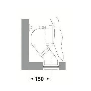 Conector evacuare vas wc Gala 90 grade