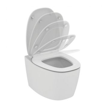 Set PROMO vas WC Ideal Standard Dea lipit de perete, cu capac inchidere lenta