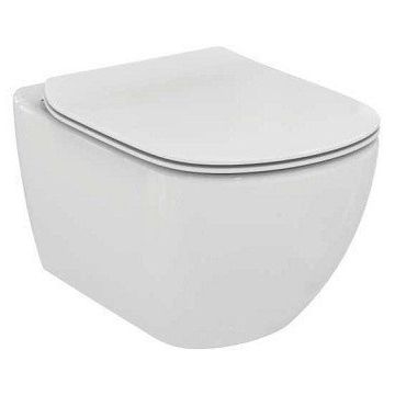 Set PROMO vas WC Ideal Standard Tesi Rimless cu capac slim