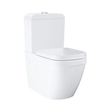 Set PROMO Vas WC pe pardoseala Grohe Euro Ceramic Rimless rezervor si capac SoftClose la reducere