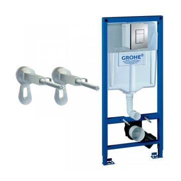 Set sistem instalare Grohe Rapid SL cu rezervor, cadru, set fixare si clapeta crom