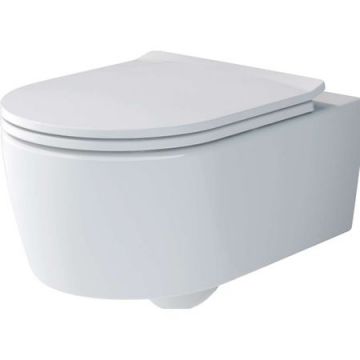 Set vas WC suspendat Villeroy & Boch Soul 37x53cm Direct Flush si capac cu inchidere lenta