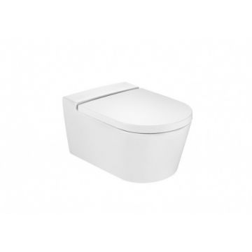 Vas WC Roca Inspira Round Rimless 37 x 56 x H44 cm la reducere