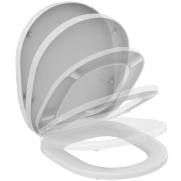 Capac WC Ideal Standard Connect, soft-close, alb - Culoare Alb pal