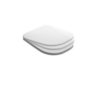 Capac WC Kerasan Tribeca, soft-close, alb - Culoare Alb pal