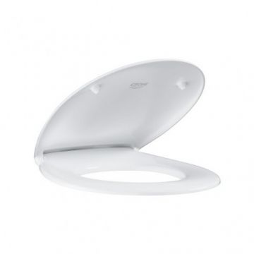 Capac wc slim  Grohe Bau Ceramic soft-close - Culoare Alb pal