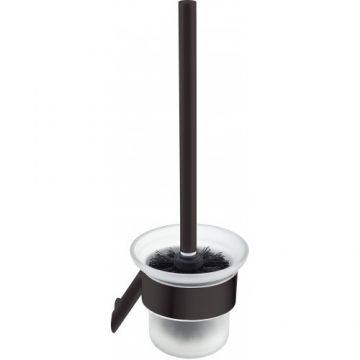 Suport perie WC Deante Silia, negru mat - Culoare Negru