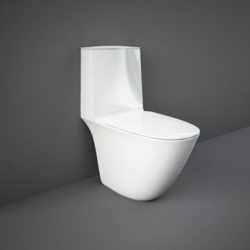 Vas Wc Rak Sensation Rimless cu fixare ascunsa pentru rezervor ceramic - Culoare Alb pal