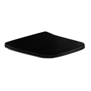 Capac WC Fluminia, Paris, Slim, Soft Close, Quick Release, negru mat