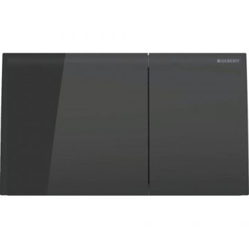 Clapeta actionare rezervor Geberit Sigma 70, sticla negru