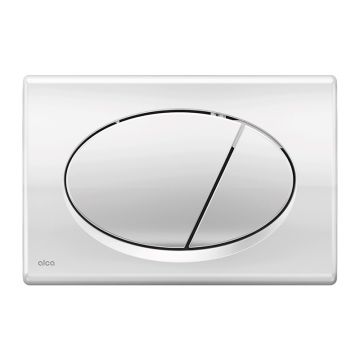 Clapeta cu actionare dubla, Alcadrain, pentru rezervor incastrat, crom lucios