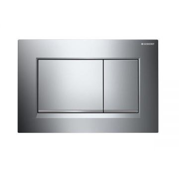 Clapeta cu actionare dubla Geberit, Sigma30, crom lucios si mat