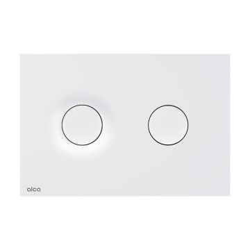 Clapetă de acționare, Alcadrain, Dot.Dot., cu două volume, alb mat