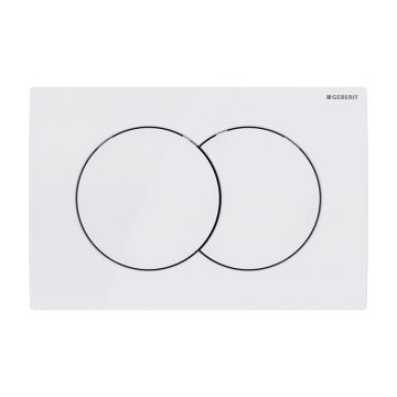 Clapetă de acționare, Geberit, Delta01, alb