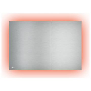 Clapeta de actionare, Alcadrain, Air Light, cu doua volume, iluminare, alunox mat