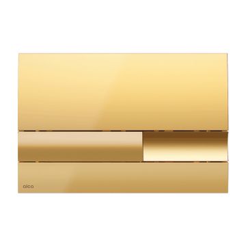 Clapeta de actionare, Alcadrain, Basic, M1745, cu doua volume, auriu lucios