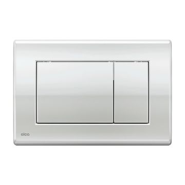 Clapeta de actionare, Alcadrain, Basic, M271, cu doua volume, crom lucios