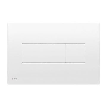 Clapeta de actionare, Alcadrain, Basic, M370, cu doua volume, alb lucios