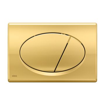 Clapeta de actionare, Alcadrain, Basic, M75, cu doua volume, auriu lucios