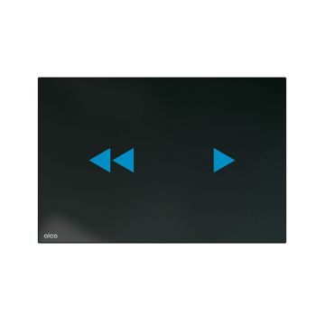 Clapeta de actionare, Alcadrain, Night Light-2, touch-free, cu iluminare, sticla neagra