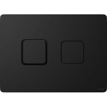 Clapeta de actionare pentru rezervor vas wc pneumatic, negru mat, Cersanit Accento Square