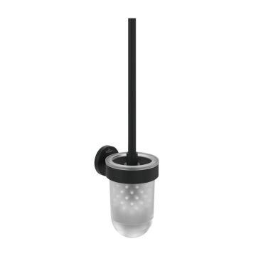 Perie wc cu suport de perete Villeroy & Boch Elements Tender negru mat