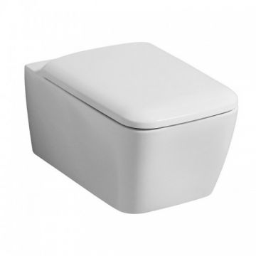 Set vas Wc Geberit Icon Square Rimfree suspendat cu capac soft-close - Montaj suspendat