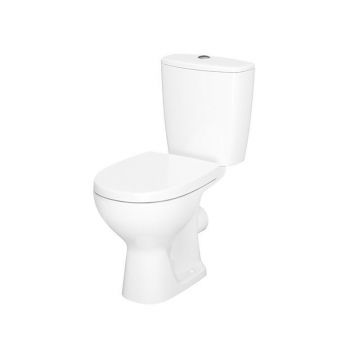 Set vas WC stativ Cersanit, Arteco New, Rimless cu rezervor si capac Soft-Close si Easy Off inclus