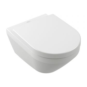 Set vas wc suspendat Villeroy & Boch Architectura TwistFlush  capac cu inchidere lenta  Alb Alpin
