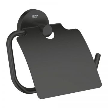 Suport hartie igienica cu aparatoare Grohe Essentials matte black