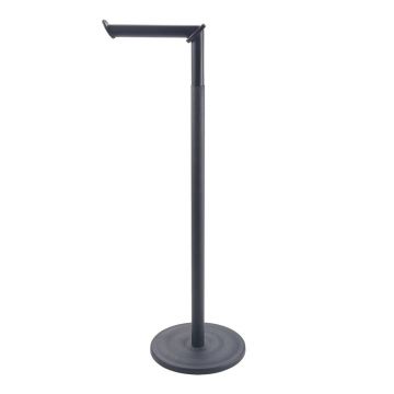 Suport pentru hârtie igienică negru mat din oțel Lava – Metaltex