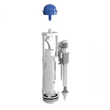 Valva de golire   mecanism rezervor WC copii VitrA Sento Kids, 6L, alimentare jos, buton albastru   330-3022