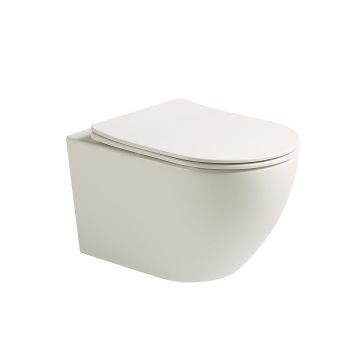Vas WC Braga Plus, montaj suspendat, din ceramica sanitara, quick release, tornado si soft close, alb lucios, Elysium Vas WC Braga Plus, montaj suspendat, din ceramica sanitara, quick release, tornado si soft close, alb lucios, Elysium