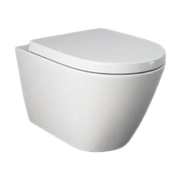 Vas WC suspendat Rak, Resort cu tratament Rak-Protek, rimless, 36 x 52 cm, alb