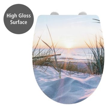 Capac WC 36,5 x 45 cm Easy-Close (cu închidere automată) Baltic – Wenko