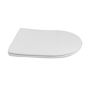 Capac WC, Fluminia, Minerva, SoftClose, Quick Release, alb